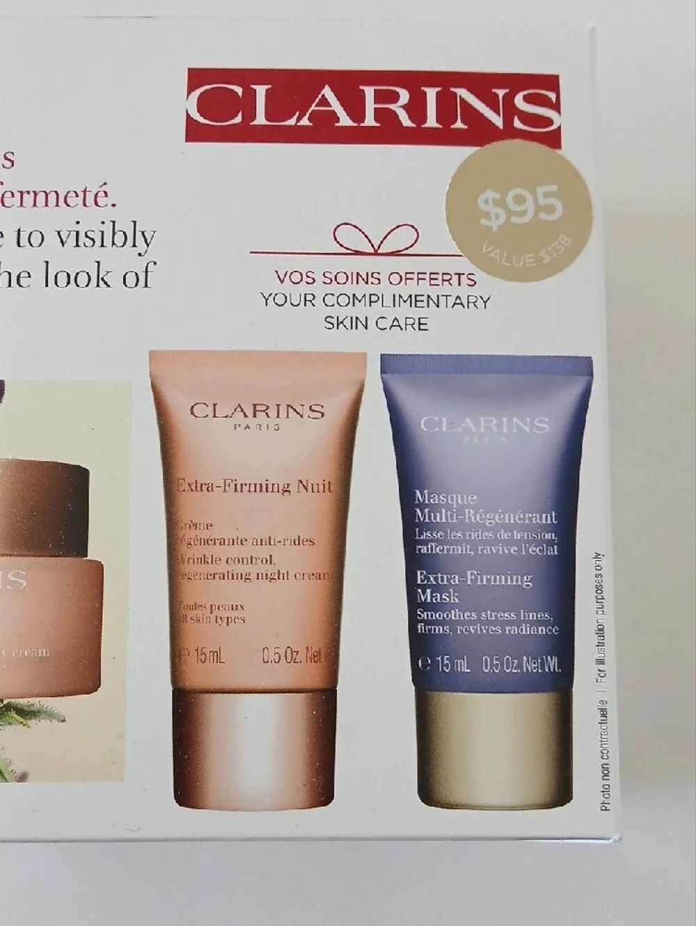 Clarins 3 Piece Skincare Set with Firming Creams And Mask RV$138